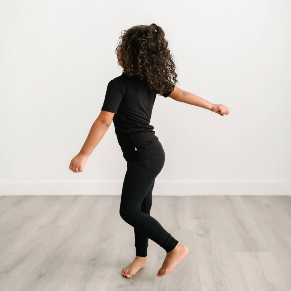 NIB LS Black Short Sleeve Pj Set